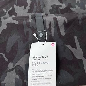 NWT Lululemon Athletica multi scarf army black